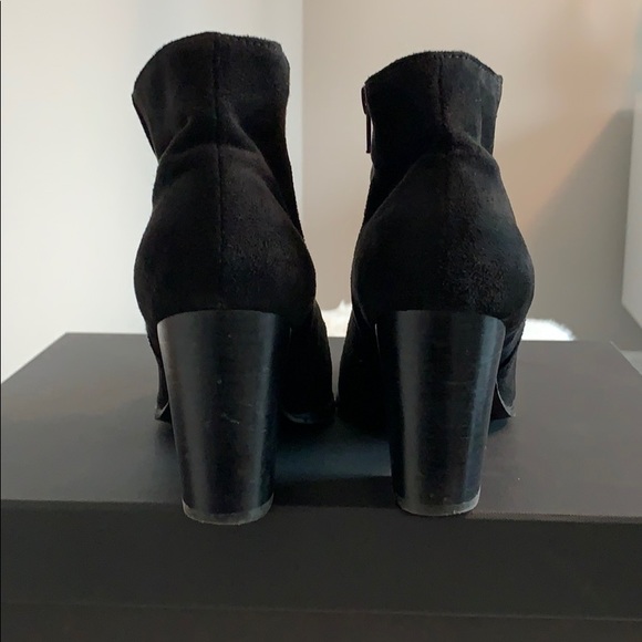 Diba black suede block heel bootie - Picture 7 of 11